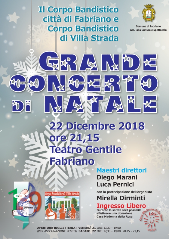 Grande Concerto di Natale Fabriano 2018